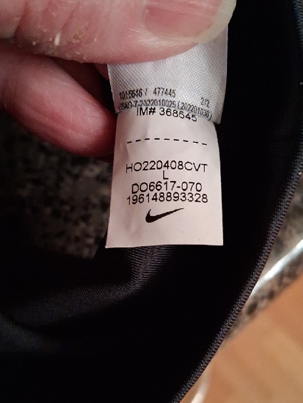 Nike Black Racerback Support Sports Bra with Adjustable Straps - Picture 6 of 6